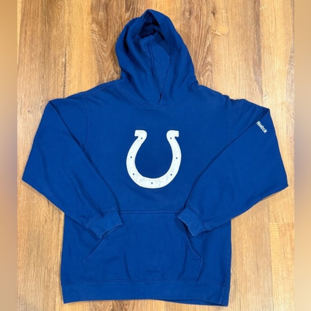 REEBOK NFL Youth Boys Indianapolis Colts Pullover Hoodie (Size: 14/16)